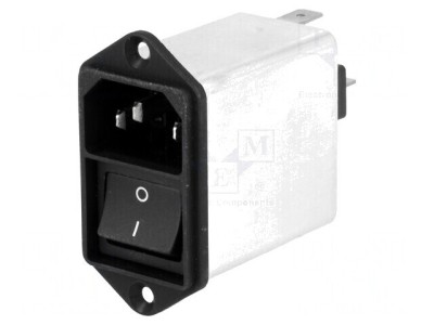 Conector AC 6A 250V IEC 60320 Soclu Tată foto