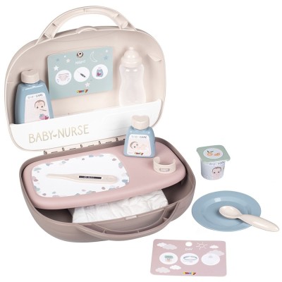 Gentuta pentru ingrijire papusi Smoby Baby Nurse crem foto