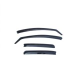 Paravanturi Auto Dacia Logan I Berlina 2004-2013 Fata+Spate, Set Complet Aerodinamice Negre Protectie Ploaie Vant