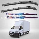 Cumpara ieftin Ștergătoare Renault Master Cabină L2 (2006&ndash;2010) Hibrid | Set față &ndash; TeamCar&reg;