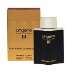 Apa de toaleta Barbati, Ungaro Ungaro III Gold &amp;amp; Bold Limited Edition, 100ml foto