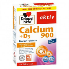 DOPPELHERZ AKTIV CA 900+D3+BIOTINA+ACID FOLIC*30CPR