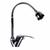 Baterie bucatarie pipa flexibila cu dus, monocomanda / ZLN 0382