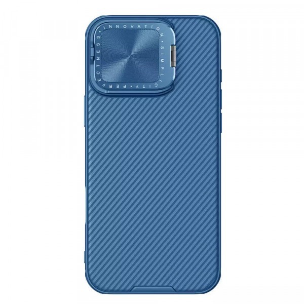 Husa MagSafe pentru Apple iPhone 16 Pro Max, Nillkin, CamShield Prop, Albastra