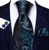 Set cravata + batista + butoni - matase - model 570, HTM