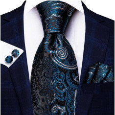 Set cravata + batista + butoni - matase 100% - model 570