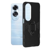 Hus&Auml; pentru oppo a60 - luxury ring magnetic tip suport - negru
