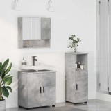 Cumpara ieftin Set de mobilier pentru baie 3 buc. Gri din beton