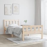 vidaXL Cadru de pat single, 90x190 cm, lemn masiv