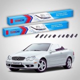 Cumpara ieftin Ștergătoare Mercedes-Benz CLK A209 Cabriolet 2001-2009 | Set Față Flat &ndash; TeamCar&reg;