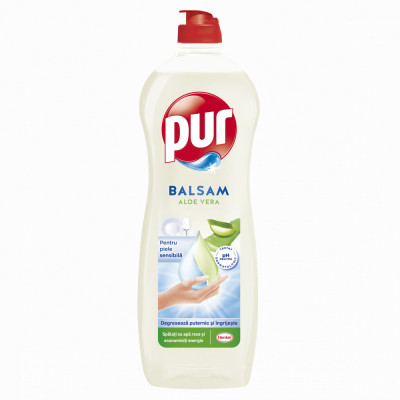 Detergent Lichid Pentru Vase, Pur, Balsam Aloe Vera, 750 ml foto