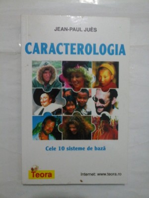 CARACTEROLOGIA - JEAN-PAUL JUES foto