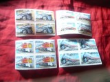 4 Bloc Antigua si Barbuda - Locomotive - Expozitia Filatelica Ameripec&#039;86 ,4 x4v