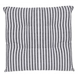Perna pentru Scaun cu Dungi Gri Albe 40x40 cm