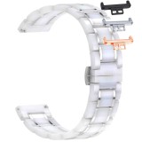 Cumpara ieftin Curea ceramica, compatibila Huawei Watch Fit 1, cu adaptor dedicat, Ceramic Snow