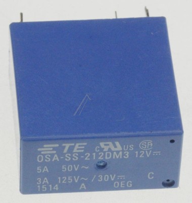 12VDC 3A-125VAC RELAIS, 2 SCHLIESSER OSA-SS-212DM3 TE CONNECTIVITY foto