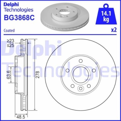 Delphi Disc frana foto