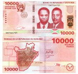 Burundi 10000 Francs 2022 P-59 UNC Bancnota Straina Africa