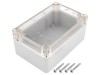 Carcasă universală KRADEX ABS gri IP65, 78x118x54 mm, capac transparent