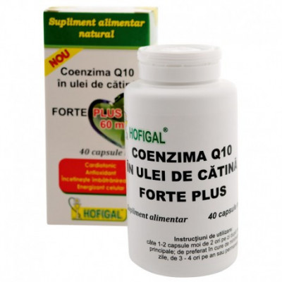 Coenzima Q10 60mg in Ulei Catina Forte Plus Hofigal 40cps foto