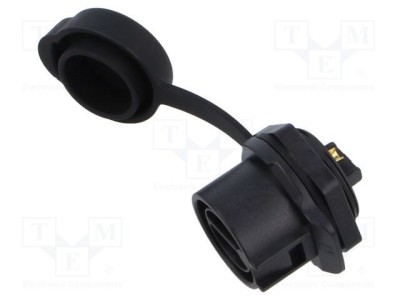 Conector circular soclu tată 2 pini 20A 500V IP67 drept LUTRONIC foto