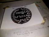 document postal vechi 1858,tip sigilii,Serviciul postal de Cai,Drumul Foc.Braila