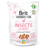 Brit Care Crunchy Cracker, Insecte și Zer cu Probiotice, recompense fară cereale c&acirc;ini junior, 200g