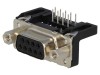 Conector D-Sub Harting 9 Pini Mama 90 Grade THT UNC 4-40
