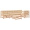 Set mobilier relaxare de gradina &amp; perne 6 piese lemn masiv pin