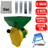 Moara electrica 3.9kW cu 4 site sac si cuva mare (ME3900), ProCraft