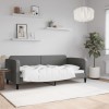 VidaXL Cadru de pat, gri &icirc;nchis, 90x190 cm, material textil 354044