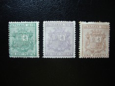 CUBA SPANIOLA 1875 3V/4V foto