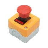 Carcasa buton comanda STOP rosu tip ciuperca cu revenire 1NC 40mm Breckner Germany
