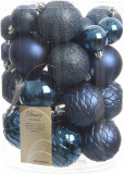 Cumpara ieftin Set 38 globuri - Decoris Pinecone assorted, night blue | Kaemingk