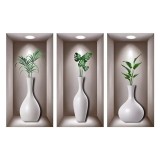 Cumpara ieftin Set 3 autocolante, 20 x 40 cm, vinil, multicolor