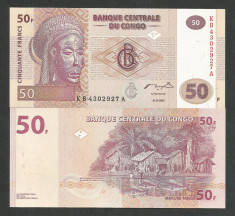 CONGO 50 FRANCI FRANCS 2007 UNC [1] P-97a , necirculata foto