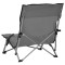Scaune pliante 2 buc. Material textil gri - 4