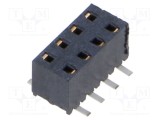 Conector şiruri pini mamă SAMTEC PIN 8 2mm aurit SMT soclu