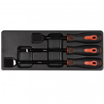 Set razuitoare pentru chiulasa motor Yato YT-08474, Crom Vanadiu, 3 piese