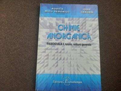 Rodica Micu Semeniuc - Chimie anorganica foto