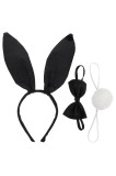 Urechii de iepuraș cu păr drăguț pentru accesorii de petrecere Paște Halloween Crăciun costum de iepure negru pentru copii