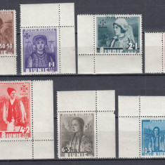 ROMANIA 1936 LP 114 COSTUME NATIONALE OETR SERIE MNH