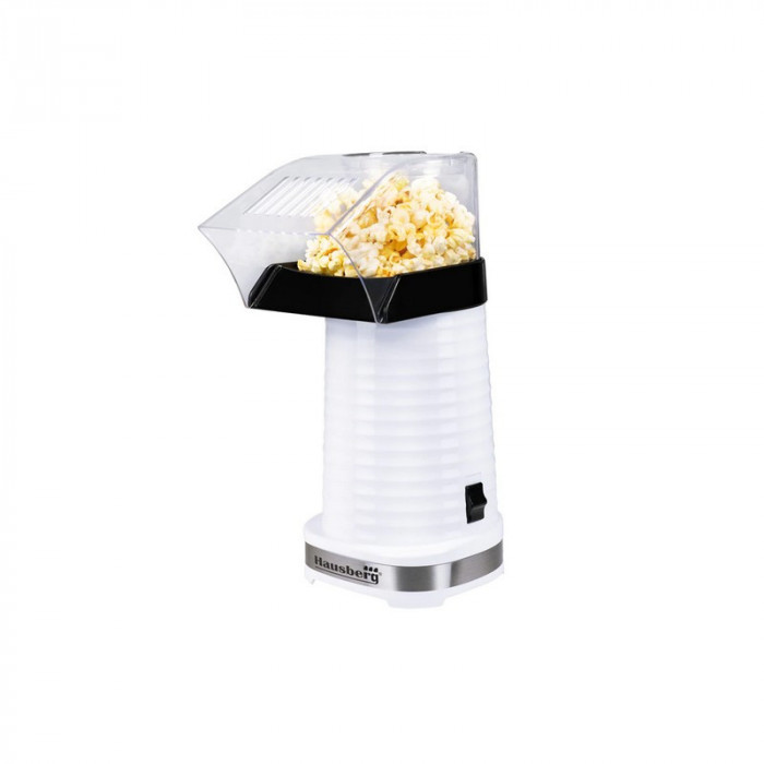 Aparat popcorn Hausberg, 1200 W, Alb