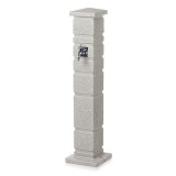 Masca robinet de gradina, cu adaptor furtun, gri deschis, 110 cm, Prosperplast