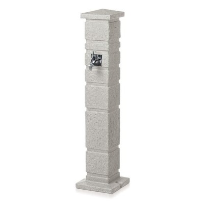 Masca robinet de gradina, cu adaptor furtun, gri deschis, 110 cm, Prosperplast foto