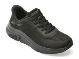 Pantofi sport SKECHERS negri, BOBS SPARROW FLEX, din material textil