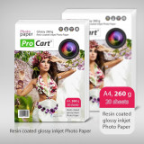 Hartie foto rc glossy 260g format a4 MultiMark GlobalProd, ProCart