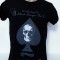 Tricou barbați negru imprimeu frunza - XXL