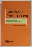 COMENTARIILE CODULUI CIVIL , GARANTIILE PERSONALE . PRIVILEGIILE SI GARANTIILE REALE de GABRIEL BOROI si ALEXANDRU ILIE , 2012