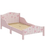 AIYAPLAY Pat Montessori pentru Copii 3-6 Ani Design &icirc;n Formă de Fundă cu Protecții Anti-cădere, 146 x 76,5 cm, Roz | Aosom Romania